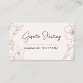 Botanical Blush and Black Holistic Therapy 名刺 (正面)