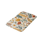 Botanical Boho Flowers Plants Design 390 バスマット (アングル)