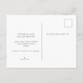 Botanical boho  we've moved  again 案内ポストカード (裏面)