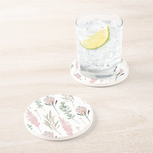 Botanical Breeze Watercolor コースター (側面)