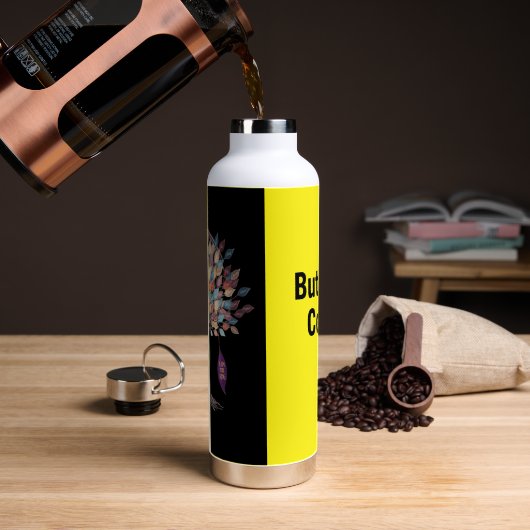 Botanical Brew – Floral Insulated Bottle for Coffe ウォーターボトル (コーヒー)