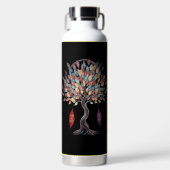 Botanical Brew – Floral Insulated Bottle for Coffe ウォーターボトル (正面)