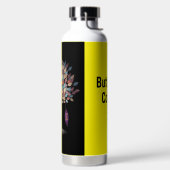 Botanical Brew – Floral Insulated Bottle for Coffe ウォーターボトル (左面)