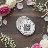 Botanical Buy the Bride a Drink QR Bachelorette 缶バッジ