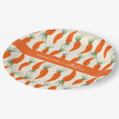 Botanical Carrots Collection ペーパープレート (アングル)