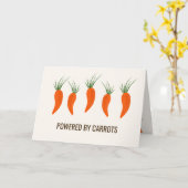 Botanical Carrots Collection Birthday カード (黄色い花)