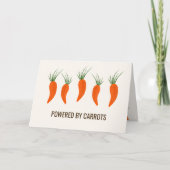 Botanical Carrots Collection Birthday カード (正面)