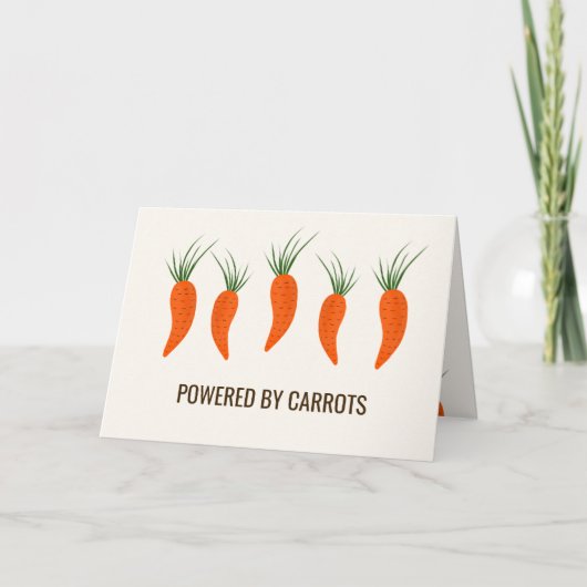Botanical Carrots Collection Birthday カード (正面)
