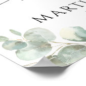 Botanical Celebrating the Life of Photo Funeral ポスター (角)