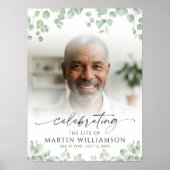 Botanical Celebrating the Life of Photo Funeral ポスター (正面)