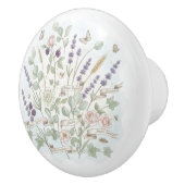 Botanical Ceramic Cabinet Knob French Country セラミックノブ (右)