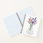 Botanical Chemistry Flask with Lavender and Rose A ノートブック (内部)