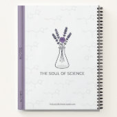 Botanical Chemistry Flask with Lavender and Rose A ノートブック (裏面)