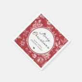 Botanical Christmas スタンダードカクテルナプキン (角)