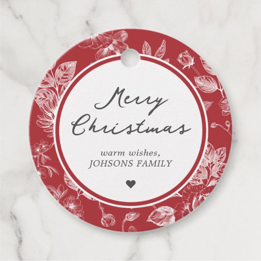 Botanical Christmas フェイバータグ (正面)