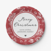 Botanical Christmas ペーパープレート (正面)