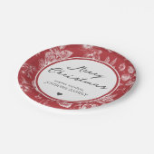 Botanical Christmas ペーパープレート (アングル)