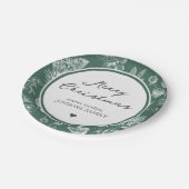 Botanical Christmas ペーパープレート (アングル)