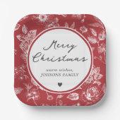 Botanical Christmas ペーパープレート (正面)