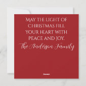 Botanical Christmas Card  シーズンカード (裏面)