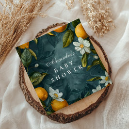 Botanical Citrus Garden Baby Shower スタンダードカクテルナプキン