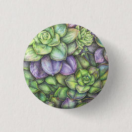 Botanical Colorful Illustration Button 缶バッジ