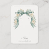 Botanical Coquette Bow Jewelry Display TMF26 名刺 (正面)