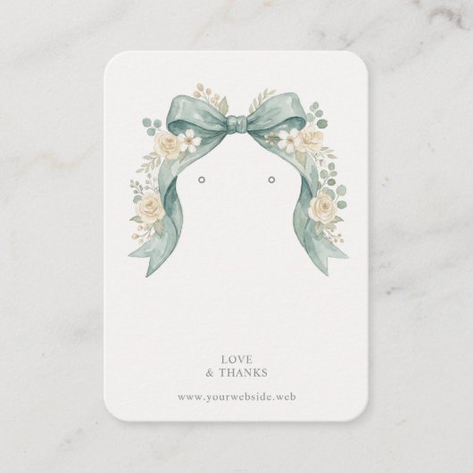 Botanical Coquette Bow Jewelry Display TMF26 名刺 (正面)