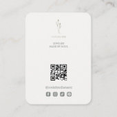 Botanical Coquette Bow Jewelry Display TMF26 名刺 (裏面)