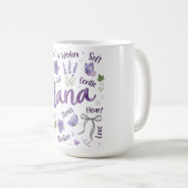 Botanical Coquette Mother's Day/Nana コーヒーマグカップ (正面右)