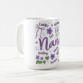 Botanical Coquette Mother's Day/Nana コーヒーマグカップ (正面左)