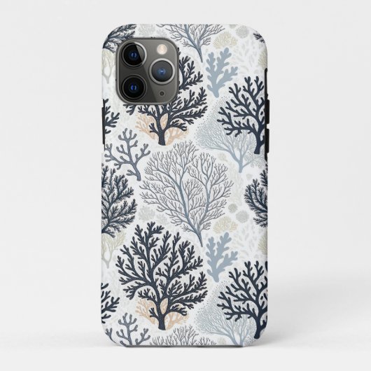 Botanical Coral Ocean Vibes Case-Mate iPhoneケース (裏面)