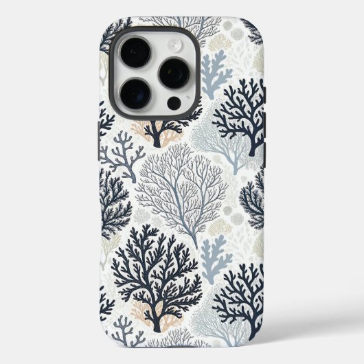 Botanical Coral Ocean Vibes Case-Mate iPhoneケース (裏面)