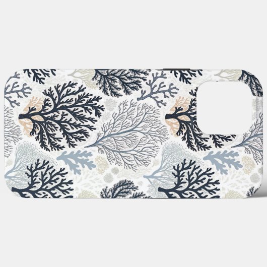 Botanical Coral Ocean Vibes Case-Mate iPhoneケース (裏面 (横))