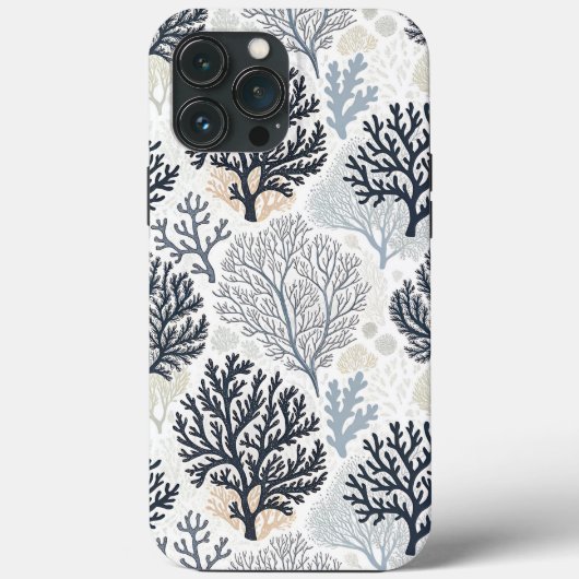 Botanical Coral Ocean Vibes Case-Mate iPhoneケース (裏面)