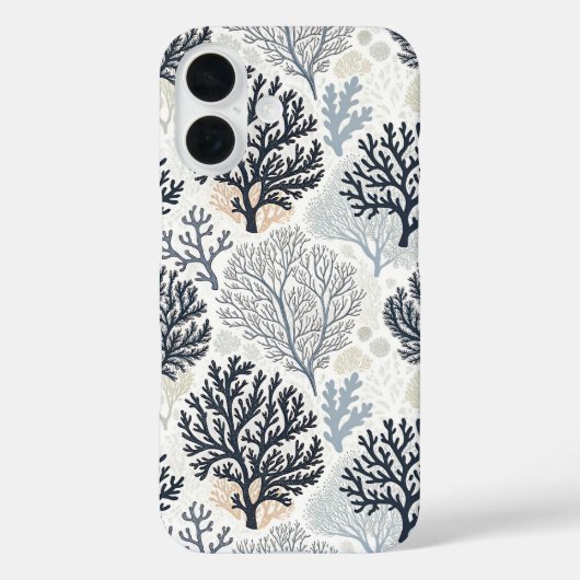 Botanical Coral Ocean Vibes Case-Mate iPhoneケース (裏面)