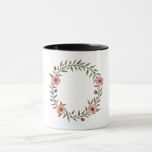 Botanical Crest — Wildflowers マグカップ (中央)