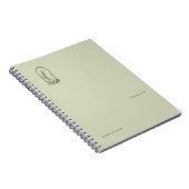 Botanical Dark Academia Minimalist Garden Reader G ノートブック (右側)