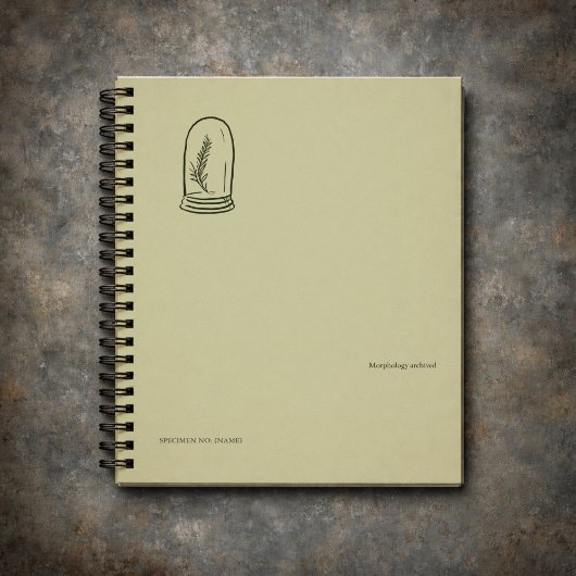 Botanical Dark Academia Minimalist Garden Reader G ノートブック