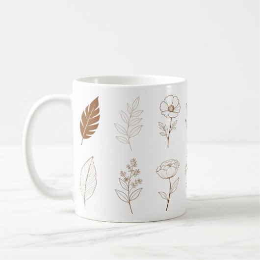 Botanical Design mugs コーヒーマグカップ (左)