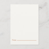 Botanical Diaper Raffle Card – Minimal Eucalyptus エンクロージャーカード (裏面)