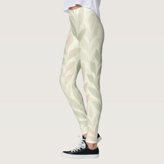 Botanical Drift – Soft Nature-Inspired Leggings  レギンス (左)