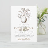 Botanical Easter Brunch Egg Hunt Invitation 招待状 (スタンド正面)