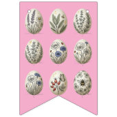 Botanical Easter Egg Bunting Multi colour Garland バンティングフラッグ (第3の旗)