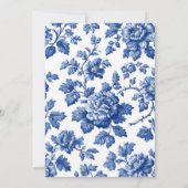 Botanical Elegance French Toile De Jouy Vintage ノートカード (裏面)