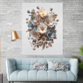 Botanical Elegant 3D Floral Art ポスター