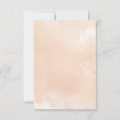 Botanical Elegant Floral Wedding RSVP Cards (裏面)