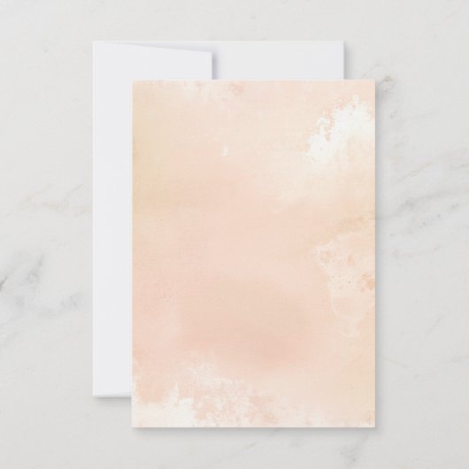 Botanical Elegant Floral Wedding RSVP Cards (裏面)