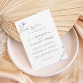 Botanical Elegant Wedding Invitation 招待状