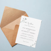 Botanical Elegant Wedding Invitation 招待状